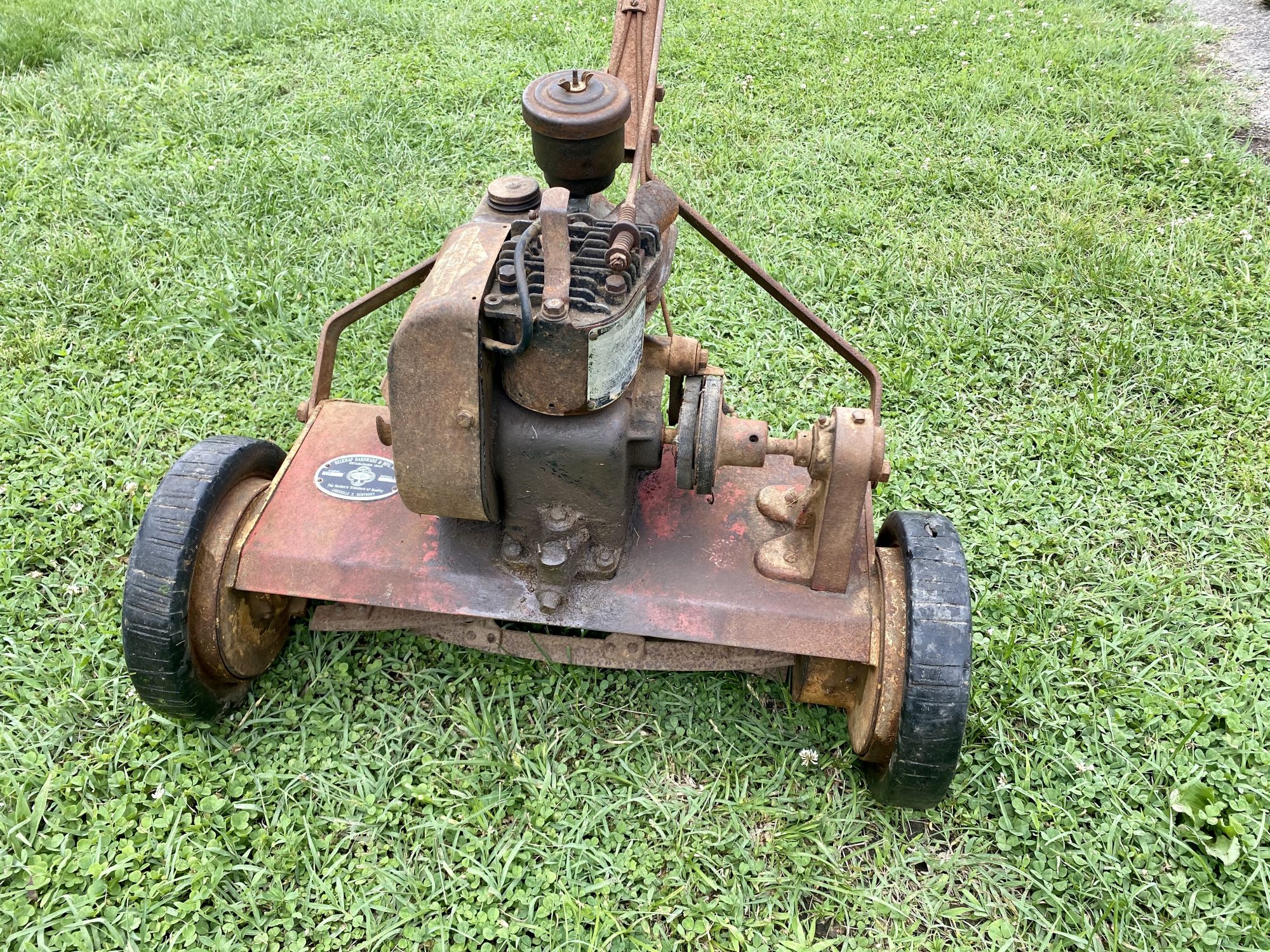Antique Bluegrass Gas Powered Reel Type Lawnmower Belknap Hardware