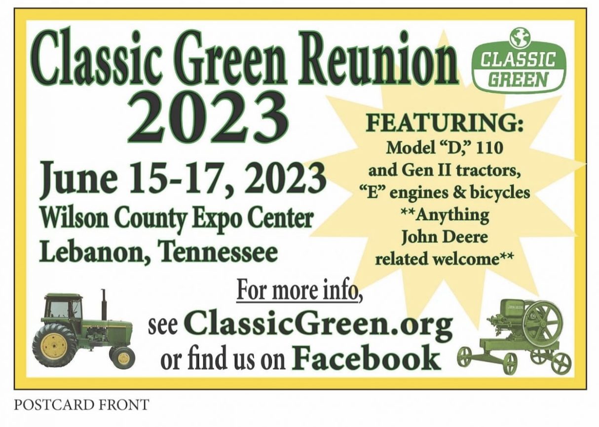 Classic Green Reunion 2023 Old Iron Garage